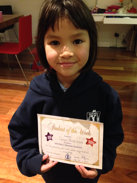 Carys student of the week